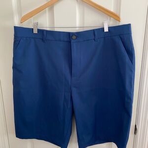 32 Degrees Cool Stretch Performance Blue Shorts Mens 34 with 10.5" Inseam
